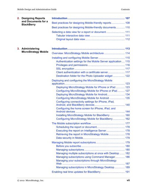 MicroStrategy Mobile Design and Administration Guide