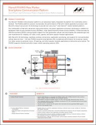 Marvell PXA910 Mass Market Smartphone Communication Platform