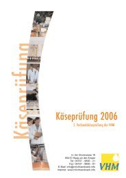 Käseprüfung Käseprüfung 2006 - VHM - Verband für handwerkliche ...