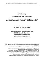 „Intuition als Kreativitätsquelle“