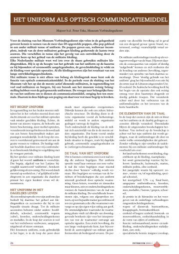 Het uniform als optisch communicatiemiddel - Vereniging Officieren ...