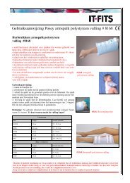 Gebruiksaanwijzing Posey armspalk polystyreen vulling # 8168 - It-Fits