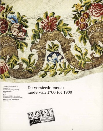 De versierde mens : mode van 1700 tot 1930 - Tento.be