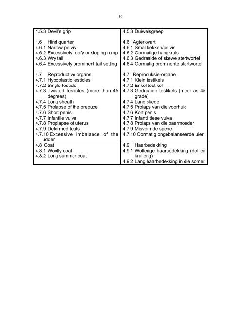 Breed Standards - Sussex Cattle Breeders Society