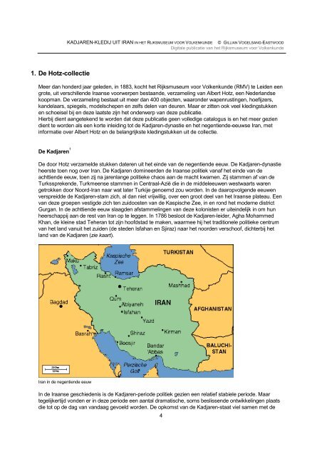 KADJAREN-KLEDIJ UIT IRAN - Museum Volkenkunde