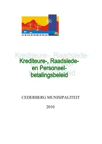 File - Cederberg Municipality