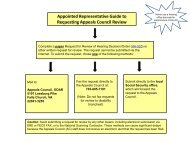 Appointed Representative Guide to Requesting ... - Social Security