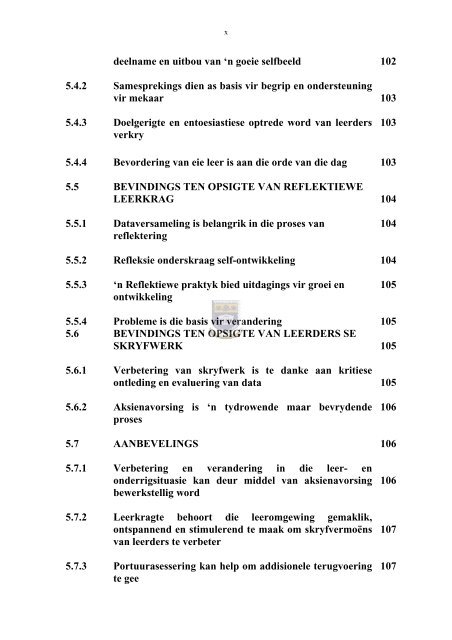 deurlopende formatiewe assessering in skriftelike stelwerk in graad 5