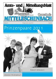 Prinzenpaare 2011 - Mitteleschenbach