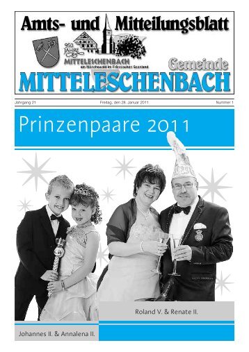 Prinzenpaare 2011 - Mitteleschenbach