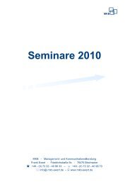 Seminare 2010 - MKB Management- und Kommunikationsberatung ...