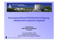 Patientenverfügung - Marien-Krankenhaus Bergisch Gladbach