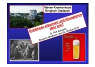 Exsikkose - Marien-Krankenhaus Bergisch Gladbach