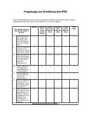 Fragebogen zur Ermittlung des IPSS