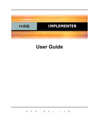 MKS Implementer User Guide