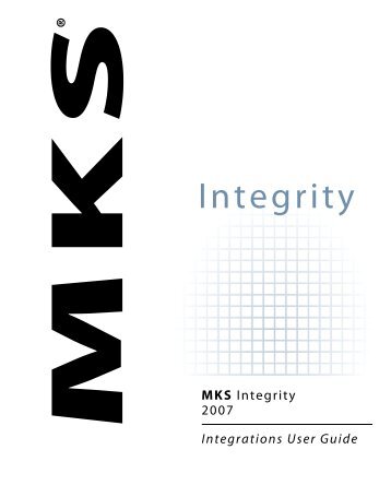 MKS Integrity 2007 Integrations User Guide