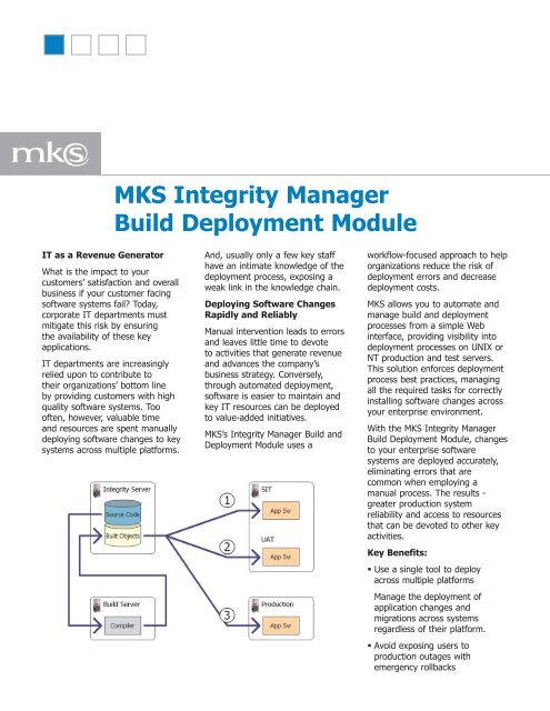 MKS Integrity Manager Build Deployment Module