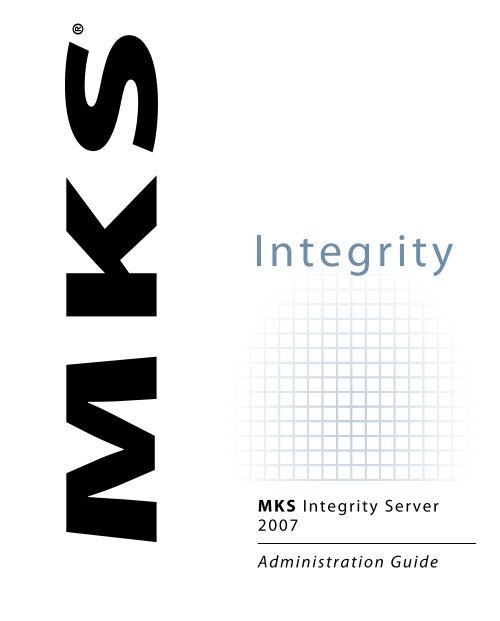 MKS Integrity Server Administration Guide