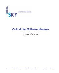 The Vertical Sky Software Manager User Guide - MKS