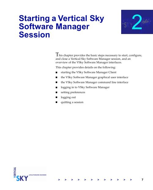 The Vertical Sky Software Manager User Guide - MKS