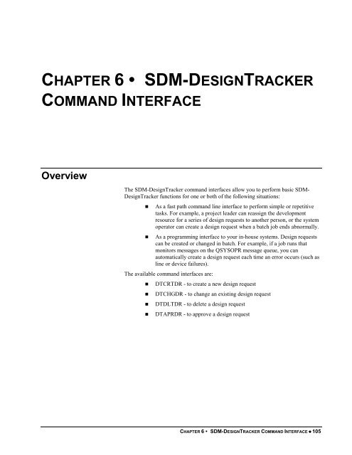 SDM-DesignTracker 5.0 User Guide - MKS