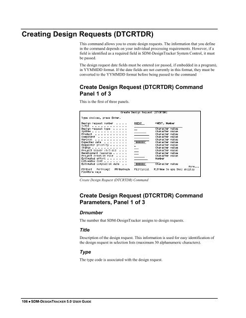 SDM-DesignTracker 5.0 User Guide - MKS