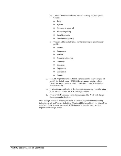 SDM-DesignTracker 5.0 User Guide - MKS