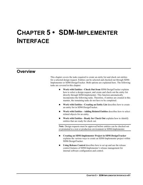 SDM-DesignTracker 5.0 User Guide - MKS