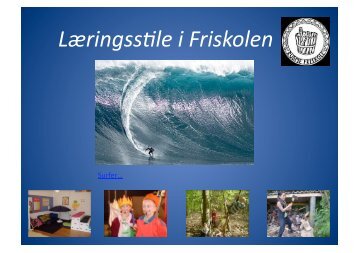 Læringsstile i friskolen - Rudme Friskole