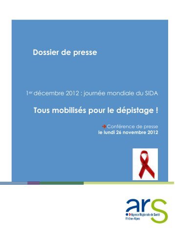 Dossier de presse Tous mobilisés pour le dépistage ! - ARS Rhône ...