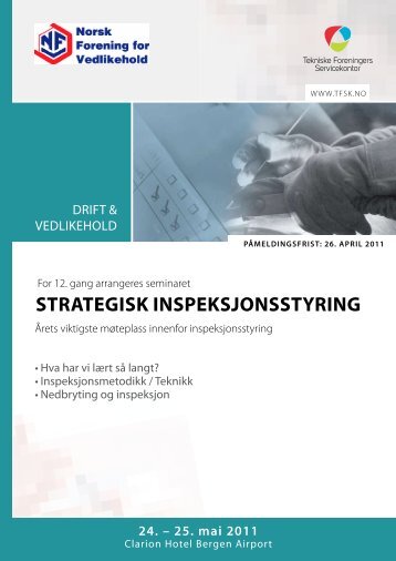 StrategiSk inSpekSjonSStyring - Tekniske Foreningers ...