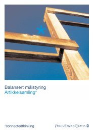 Balansert målstyring Artikkelsamling*