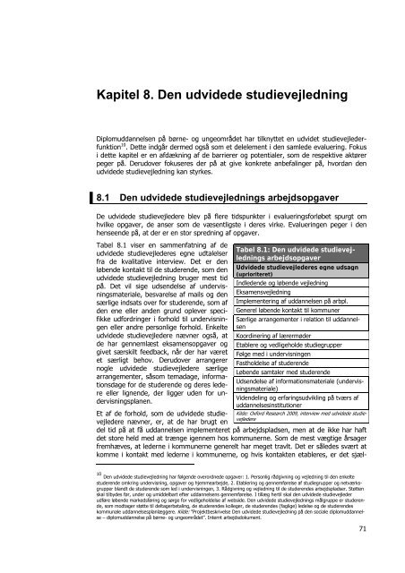 Kapitel 2. De studerende - Servicestyrelsen