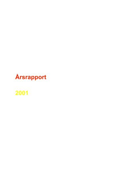 Årsrapport 2001 - ITU