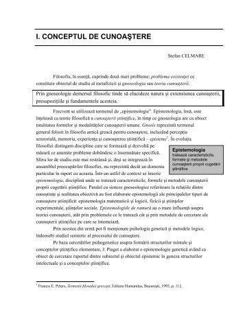 I. CONCEPTUL DE CUNOASTERE.pdf - 3x Filozofie