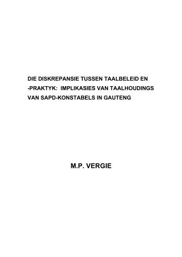 M.P. VERGIE - UJDigispace Home