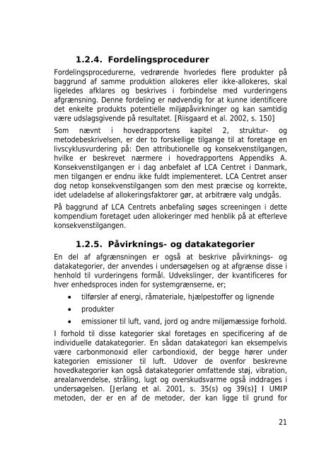 Livscyklusscreening - Metanol - Aalborg Universitet