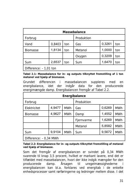 Livscyklusscreening - Metanol - Aalborg Universitet