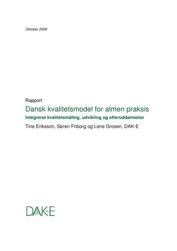 Dansk kvalitetsmodel for almen praksis - DAK-e