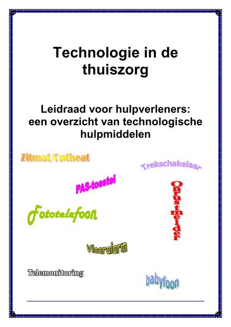 Technologie in de thuiszorg - Solidariteit voor het Gezin