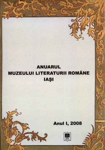 cuprins - Muzeul Literaturii Române Iaşi