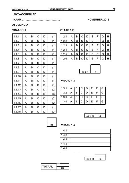 GRAAD 11 NOVEMBER 2012 VERBRUIKERSTUDIES