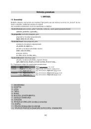 Gramatica B2-C1 Vocabular de baza al limbii române