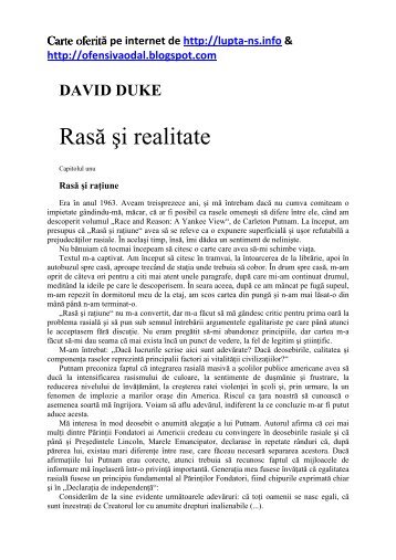 Rasă şi realitate, de David Duke