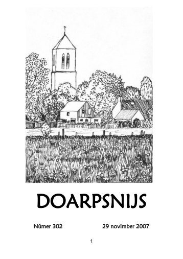 “Doarpsnijs” is in útjefte fan de Feriening foar Doarpsbelang ...