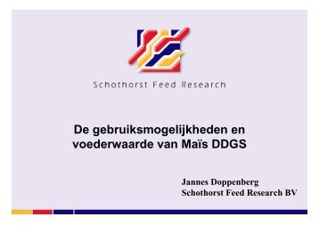 Schothorst Feed Research