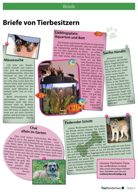 Tierrundschau Ausgabe 75 Jahr 2011 - Mobile Tierrettung eV