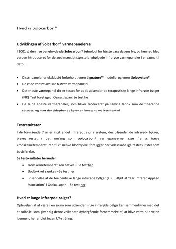 Hvad er Solocarbon® - Rawfood