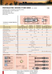 photoelectric sensors ft18m series 10 ÷ 30 vdc