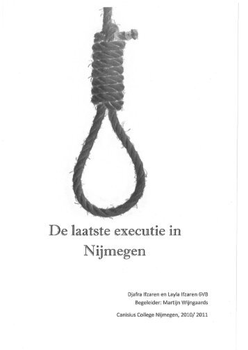 De laatste executie in Nijmegen - Regionaal Archief Nijmegen